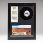 Genuine Canyon Diablo Meteorite Crater In Display Box