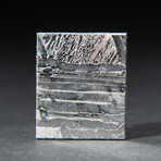 Genuine Natural Seymchan Meteorite Square Slice + Acrylic Display Stand // 12 g