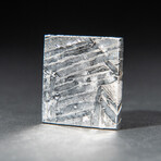 Genuine Natural Seymchan Meteorite Square Slice + Acrylic Display Stand // 17 g