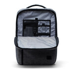 Travel Backpack // Raven Crosshatch