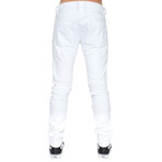 Rocker Slim Premium Stretch Jeans // White (36WX34L)