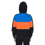 Color Block Zip-Up Track Jacket // Multicolor (M)
