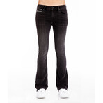 Hipster Slim Boot Jeans // Black (42WX34L)