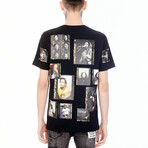 Marley Polaroid Short-Sleeve Shirt // Black (M)