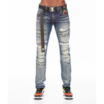 Marley Rocker Slim Belted Jeans // Shed (34WX34L)