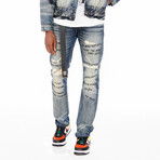 Marley Rocker Slim Belted Jeans // Shed (42WX34L)