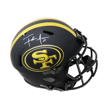 Frank Gore // San Francisco 49ers // Signed Eclipse Riddell Full Size Speed Replica Helmet