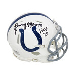Lenny Moore // Signed Colts Riddell Speed Mini Helmet w/HOF'75