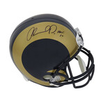 Orlando Pace // Signed Rams 2000's Style Throwback Riddell Full Size Replica Helmet // w/ "HOF'16" Inscription