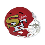 Joe Montana // San Francisco 49ers // Signed AMP Riddell Speed Full Size Replica Helmet