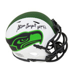 Steve Largent // Seattle Seahawks // Signed Lunar Eclipse Riddell Speed Mini Helmet w/ "HOF'95" Inscription