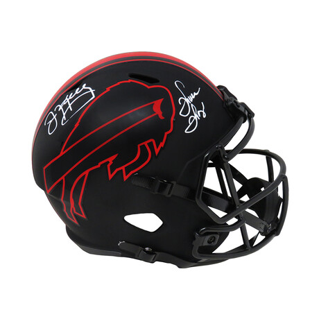Jim Kelly + Thurman Thomas // Buffalo Bills // Signed Eclipse Riddell Speed Full Size Replica Helmet