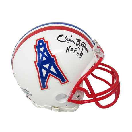 Elvin Bethea // Houston Oilers // Signed Throwback Riddell Mini Helmet // w/ "HOF'03" Inscription