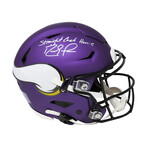 Randy Moss // Minnesota Vikings // Signed SpeedFlex Riddell Authentic Helmet // w/ "Straight Cash Homie" Inscription
