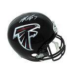 Michael Vick // Atlanta Falcons // Signed Riddell Full Size Replica Helmet