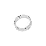 Cartier 18k White Gold 6 Diamond Love Ring // Ring Size: 5.75 // Pre-Owned