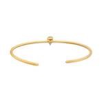 18k Yellow Gold Pear Shape Diamond Open Bracelet // 6.3" // Pre-Owned