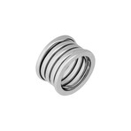 Bulgari // 18k White Gold B.Zero1 Five Band Ring // Ring Size: 6.75 // Pre-Owned