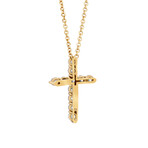 Tiffany & Co. // 18k Yellow Gold Diamond Cross Necklace // 16" // Pre-Owned