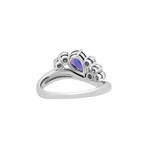 Estate Platinum No Heat Color Changing Sapphire + Diamond Ring // Ring Size: 7.75 // Pre-Owned