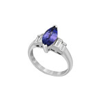 Estate Platinum Diamond Tanzanite Ring // Ring Size: 6 // Pre-Owned