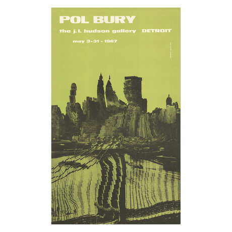 Pol Bury // Detroit Cinetisation // 1967 Lithograph