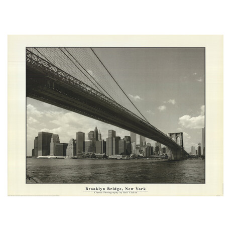 Ralf Uicker // Brooklyn Bridge, New York (Lg) // Offset Lithograph