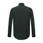 Jax Button Down Shirt // Green + Navy (2XL)