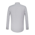 Abel Button Down Shirt // Black + White (XL)