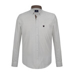 Harry Button Down Shirt // Navy + White (XL)