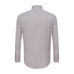 Cosmo Button Down Shirt // Brown + Ecru (XL)