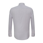 Paul Button Down Shirt // White + Navy (XL)