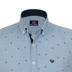 Duke Button Down Shirt // Navy Blue (L)