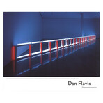 Dan Flavin // Artificial Barrier Blue, Red & Blue Fluorescent Light (To Flavin Starbuck Judd) // 2006 Offset Lithograph