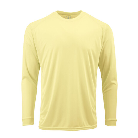Perform Basics Dri-Tech Long Sleeve T-Shirt // Light Yellow (S)