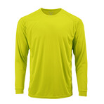 Perform Basics Dri-Tech Long Sleeve T-Shirt // Neon Yellow (XL)