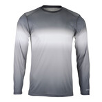 Perform Basics Dri-Tech Tri-Color Long Sleeve T-Shirt // Black (2XL)