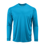 Perform Basics Dri-Tech Long Sleeve T-Shirt // Turquoise (L)