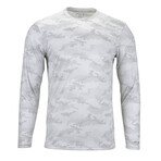 Perform Basics Dri-Tech Camo Long Sleeve T-Shirt // White (2XL)