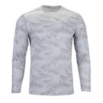 Perform Basics Dri-Tech Camo Long Sleeve T-Shirt // Gray (XL)