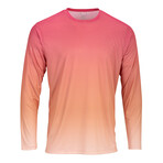 Perform Basics Dri-Tech Fade Long Sleeve T-Shirt // Coral (XL)