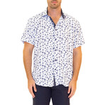 Sailboat Short Sleeve Button Up Shirt // White (XS)