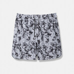 Luka 7" Lined Shorts // Carbon Marble (L)