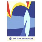 Sail Pool Sweden // Franco Costa // 1982 Signed Serigraph