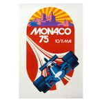 Roland Hugon // Monaco Grand Prix 1975 // 1991 Lithograph
