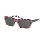 Women's PR04VSF-4625S059 Sunglasses // Camouflage Pink + Black