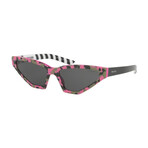 Women's PR12VSF-4625S057 Sunglasses // Camouflage Pink + Black
