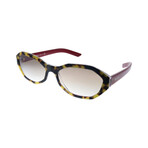 Women's PR20VS-5144O056 Sunglasses // Havana + Red + Gradient Brown