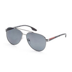 Men's PS54TS-5AV5Z161 Polarized Sunglasses // Gunmetal + Gray