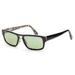 Prada // Men's PR05VS-NAI7Y156 Polarized Sunglasses // Black + Havana + Green